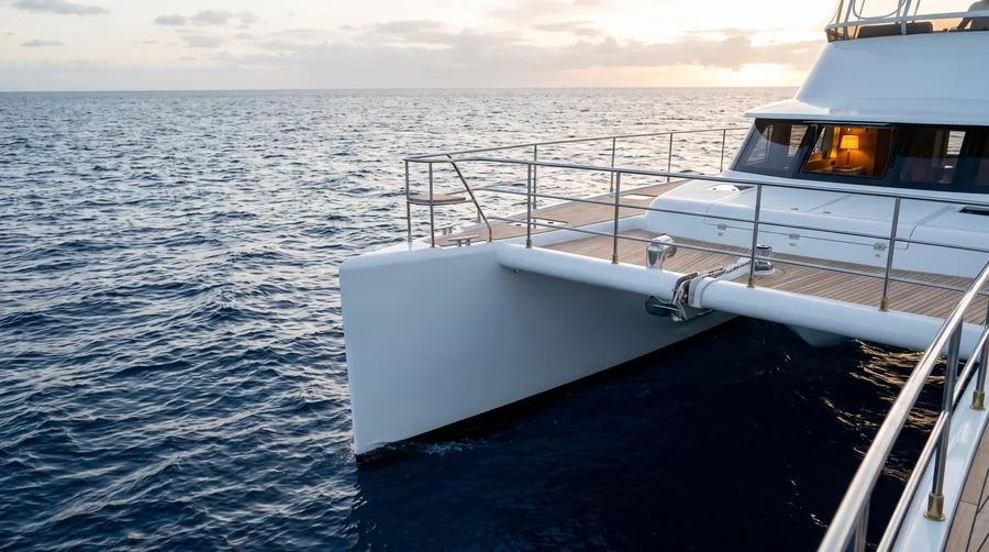 Motorkatamaran oder Motoryacht